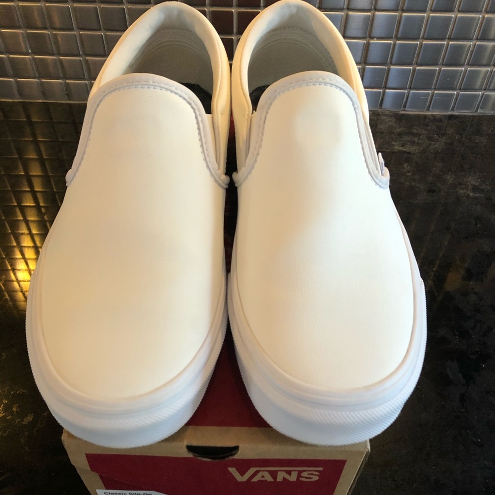 Vans Classic Slip-On White Leather
